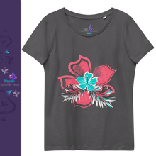 Charger l'image dans la galerie, T-shirt moulant pour femme Motif 'Cinétique de la Rosée vivifiée'