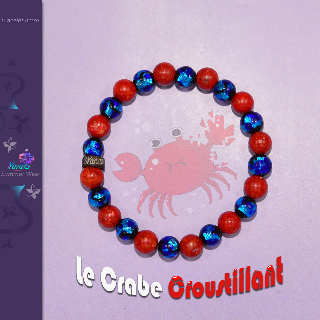 Bracelet 8mm Le Crabe Croustillant